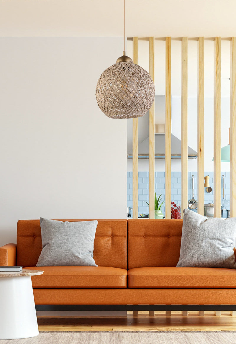 Lustră Asi Home 190 - Jk, Maro, Ø24 cm