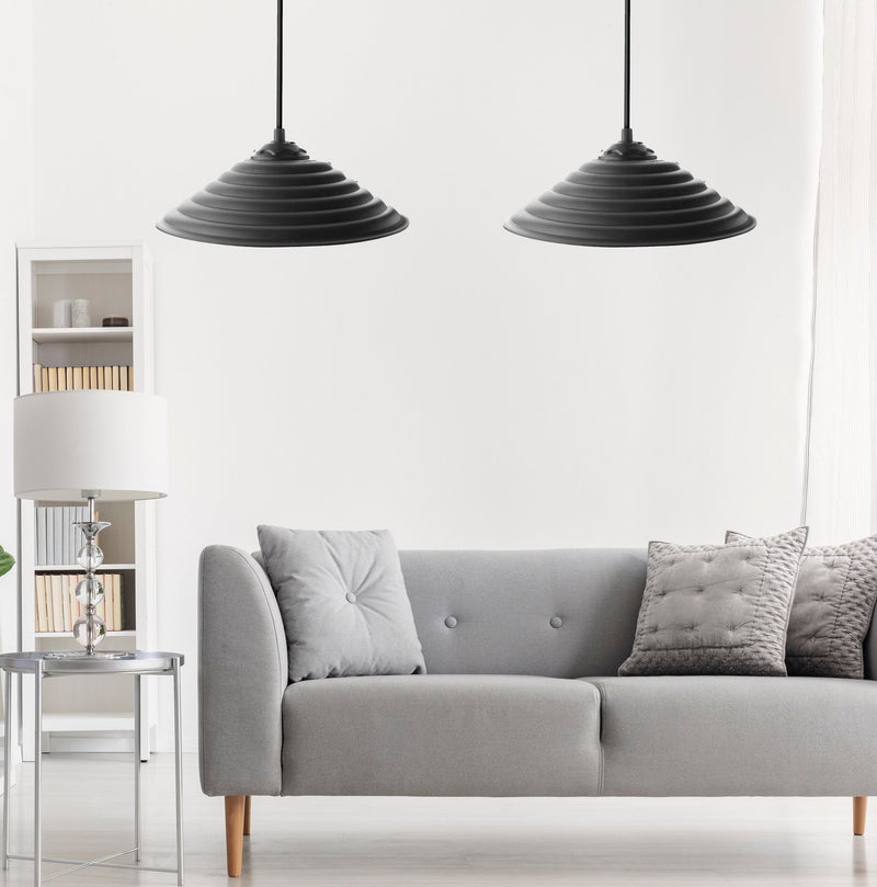 Lustră Asi Home 204-U2, Negru, Ø25 cm