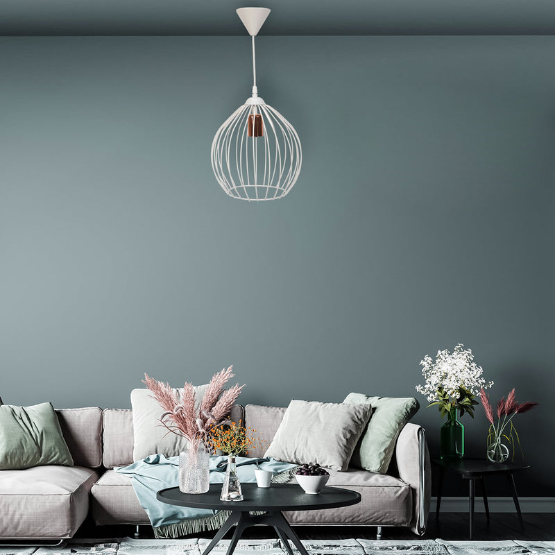 Lustră Asi Home 205-Ab, Alb, Ø24 cm