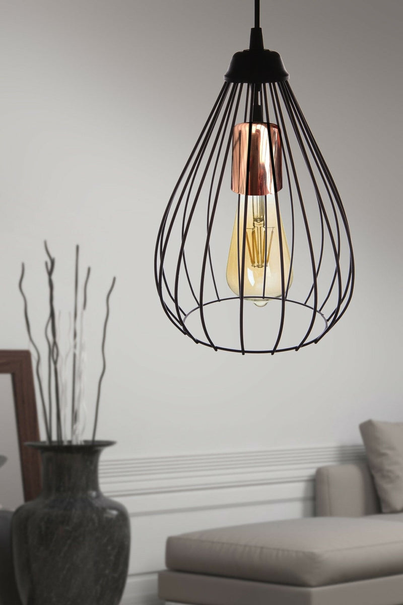 Lustră Asi Home 205-As, Negru, Ø24 cm