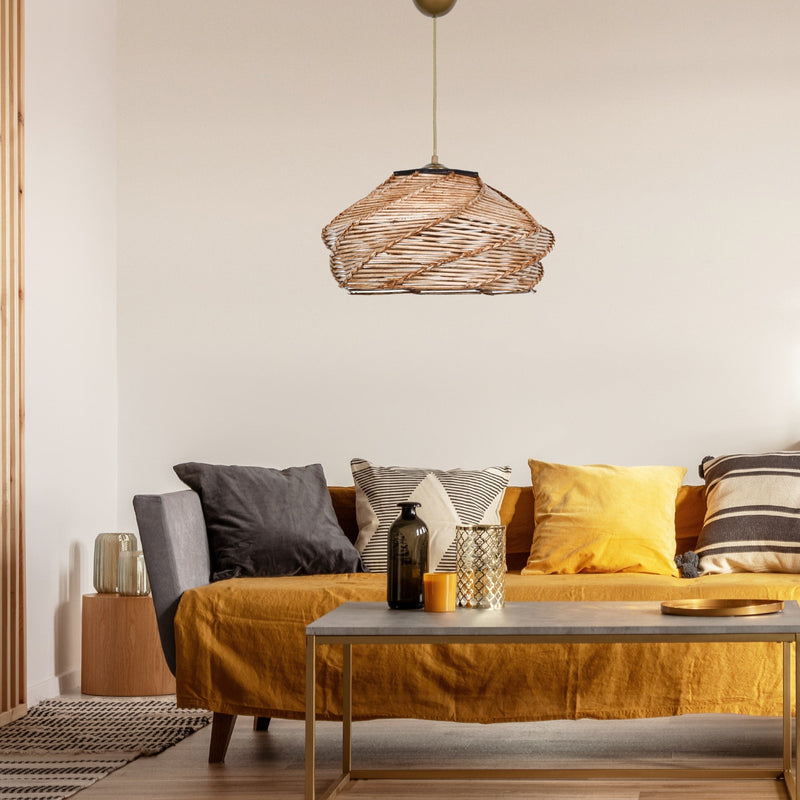 Lustră Asi Home Ovale, Camel, 36x65 cm