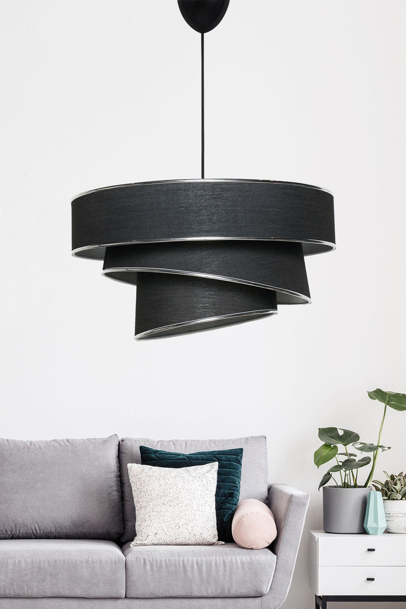 Lustră Asi Home Couper - Black,, Negru, 40x72 cm
