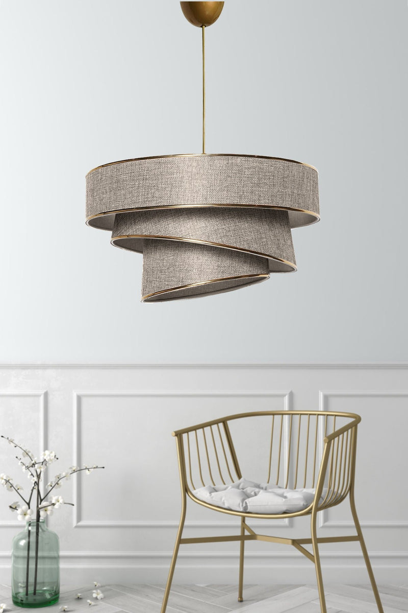Lustră Asi Home Couper - Beige,, Bej, 40x20 cm