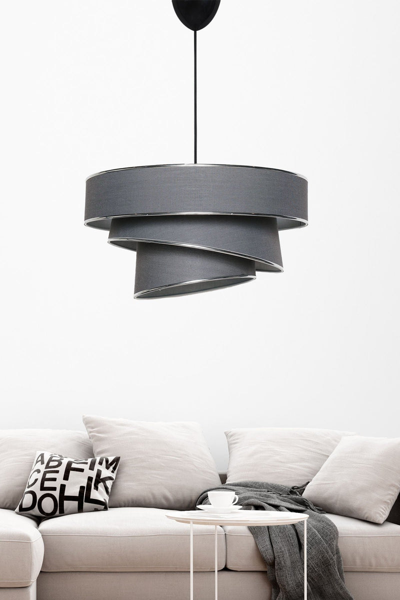 Lustră Asi Home Couper - Anthracite,, Antracit, 40x72 cm