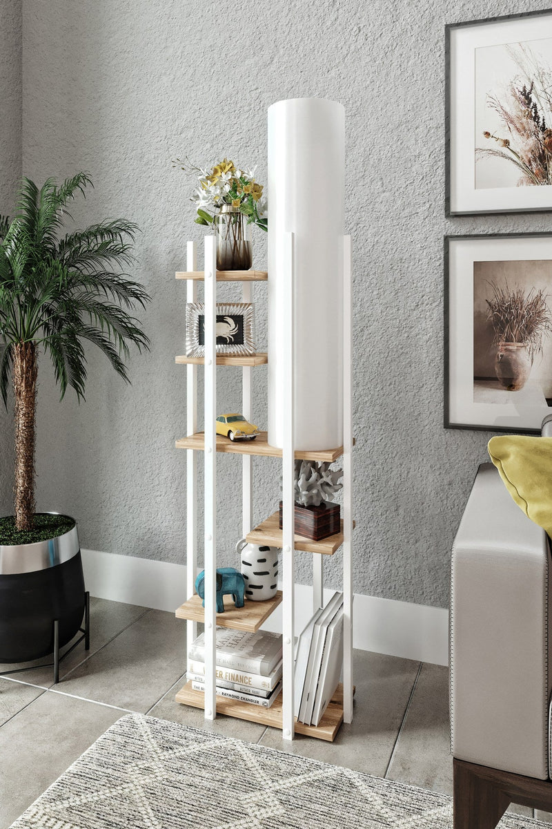 Lampadar Asi Home Vogue - ERH, Alb, 25x160 cm