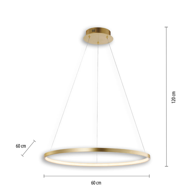 Lustra Paul Neuhaus CIRCLE LED Auriu