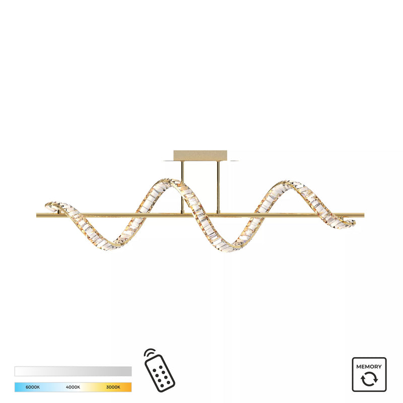Plafoniera Zuma Line ATHESA LED Auriu