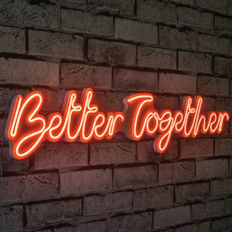 Decorațiune Perete Asi Home Better Together, Roșu