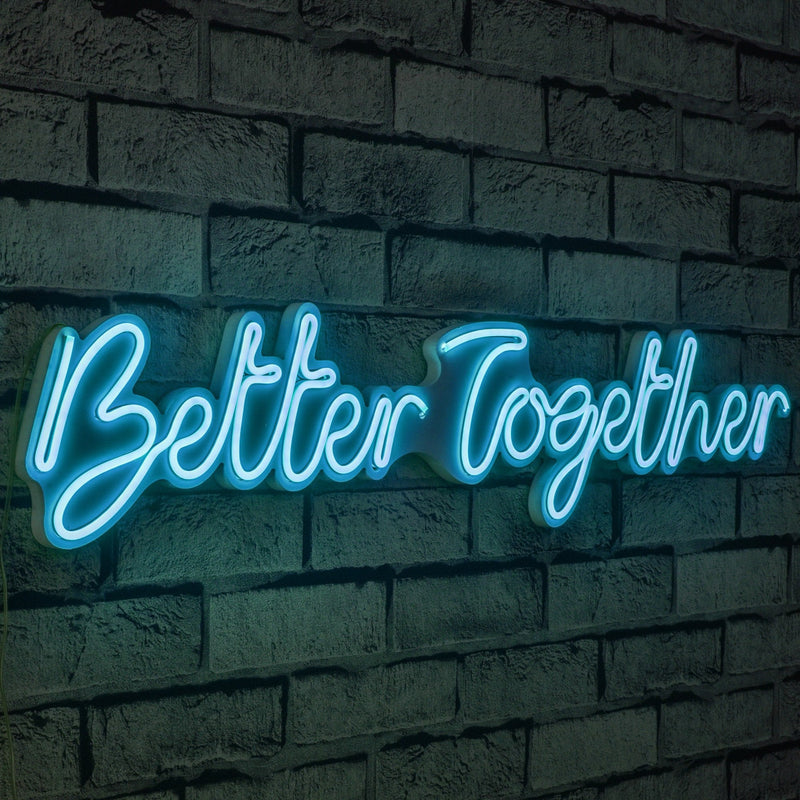 Decorațiune Perete Asi Home Better Together, Albastru