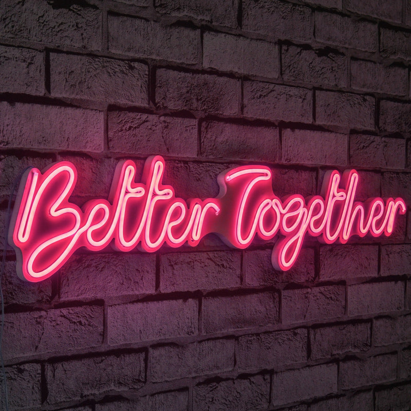 Decorațiune Perete Asi Home Better Together, Roz