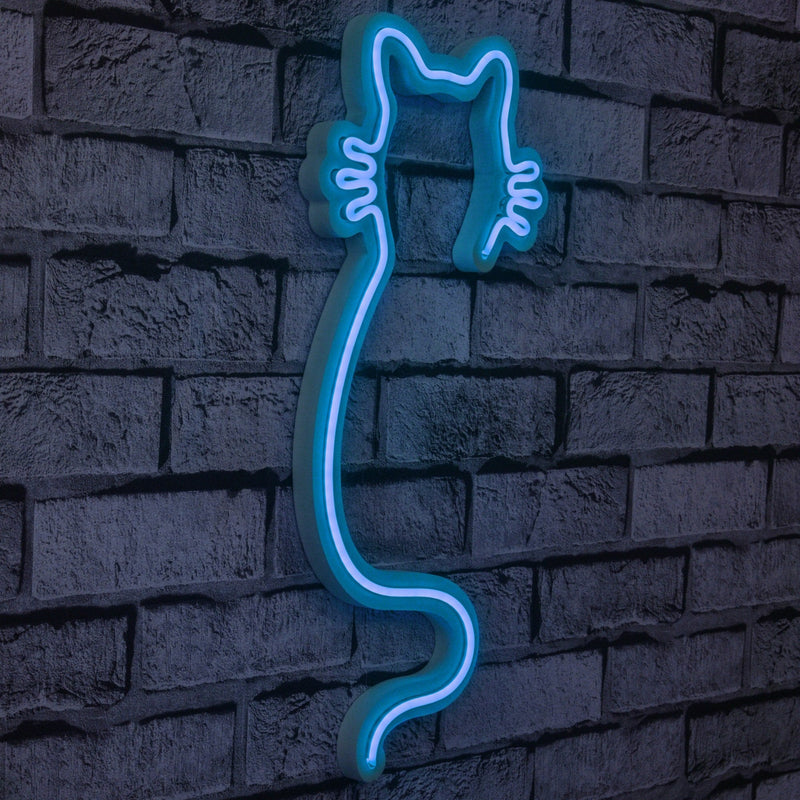 Decorațiune Perete Asi Home Cat, Albastru