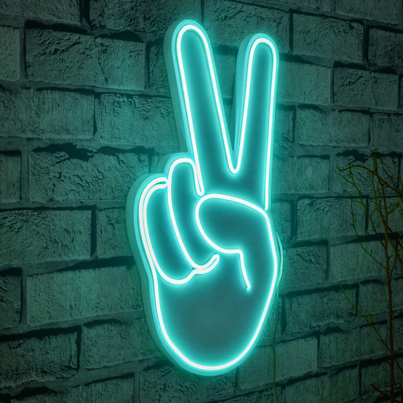 Decorațiune Perete Asi Home Victory Sign, Albastru