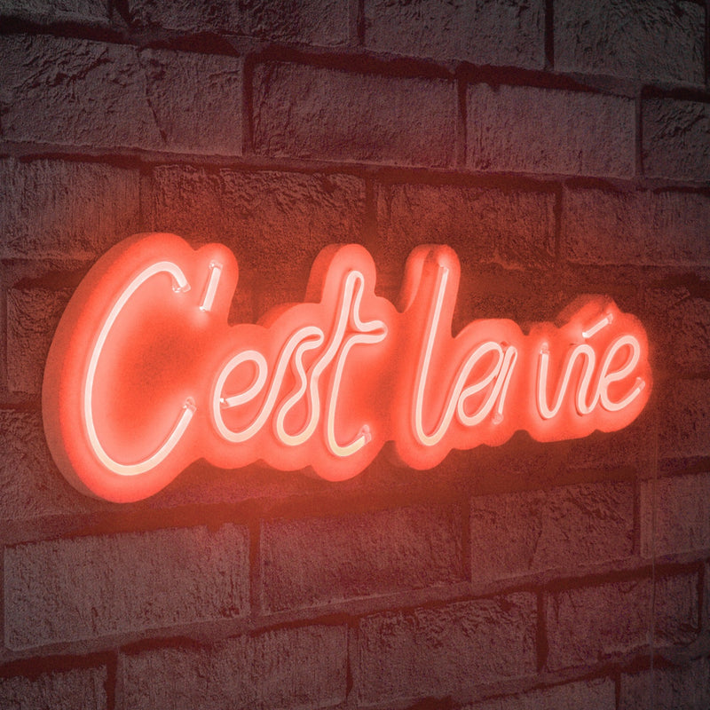 Decorațiune Perete Asi Home C'est La Vie, Roșu