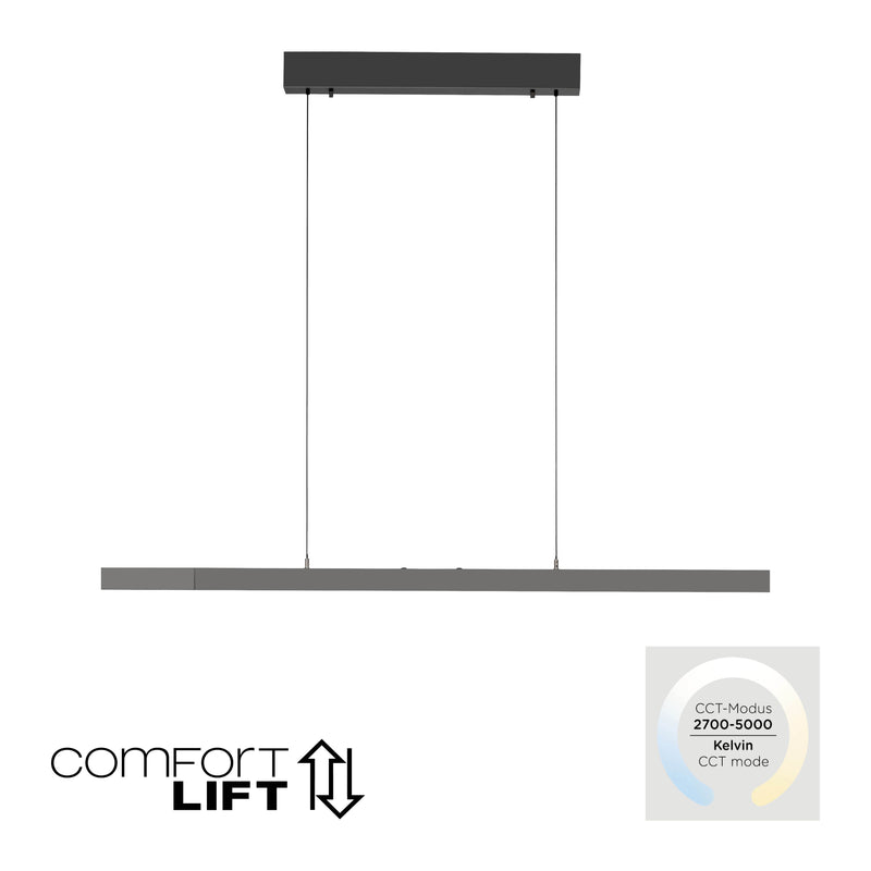 Lustra Paul Neuhaus ADRIANA COMFORT LIFT LED Antracit