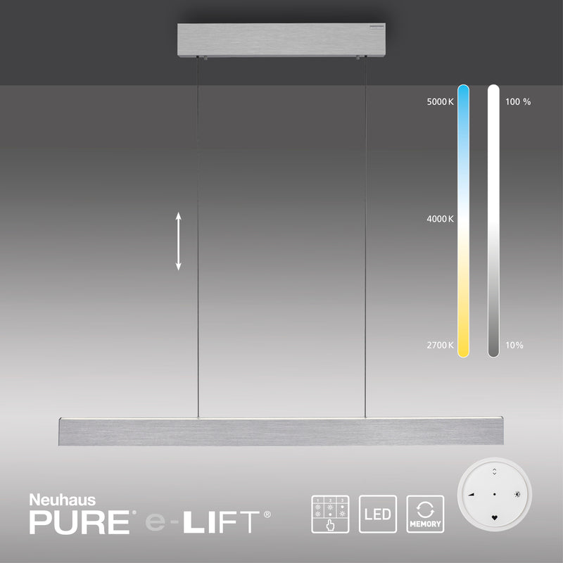 Lustra Paul Neuhaus PURE E-MOTION 2xLED Aluminiu
