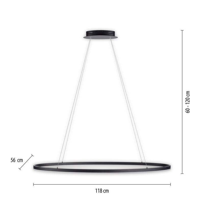 Lustra Paul Neuhaus TITUS LED Antracit