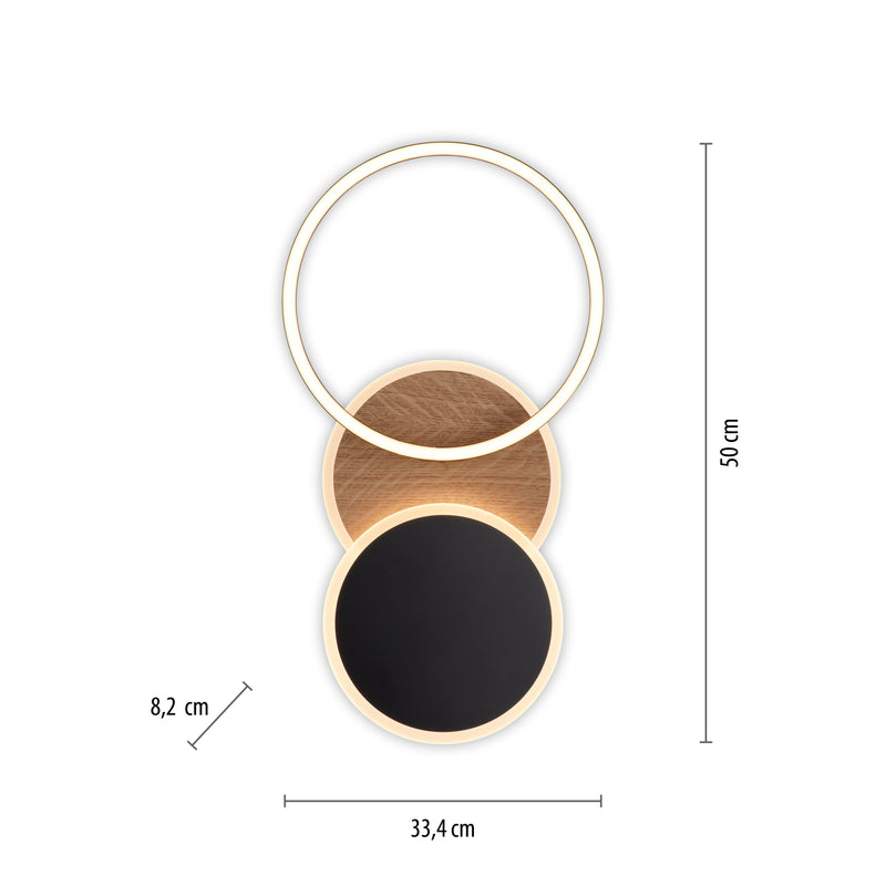 Plafoniera Zuma Line SEVENT LED Lemn Decor