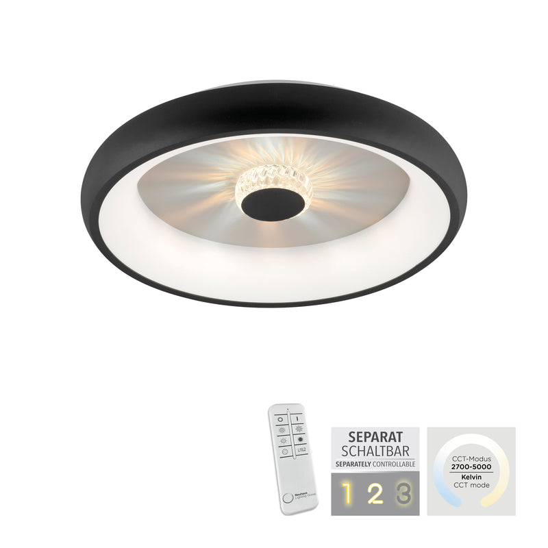 Plafoniera Zuma Line VERTIGO LED Negru