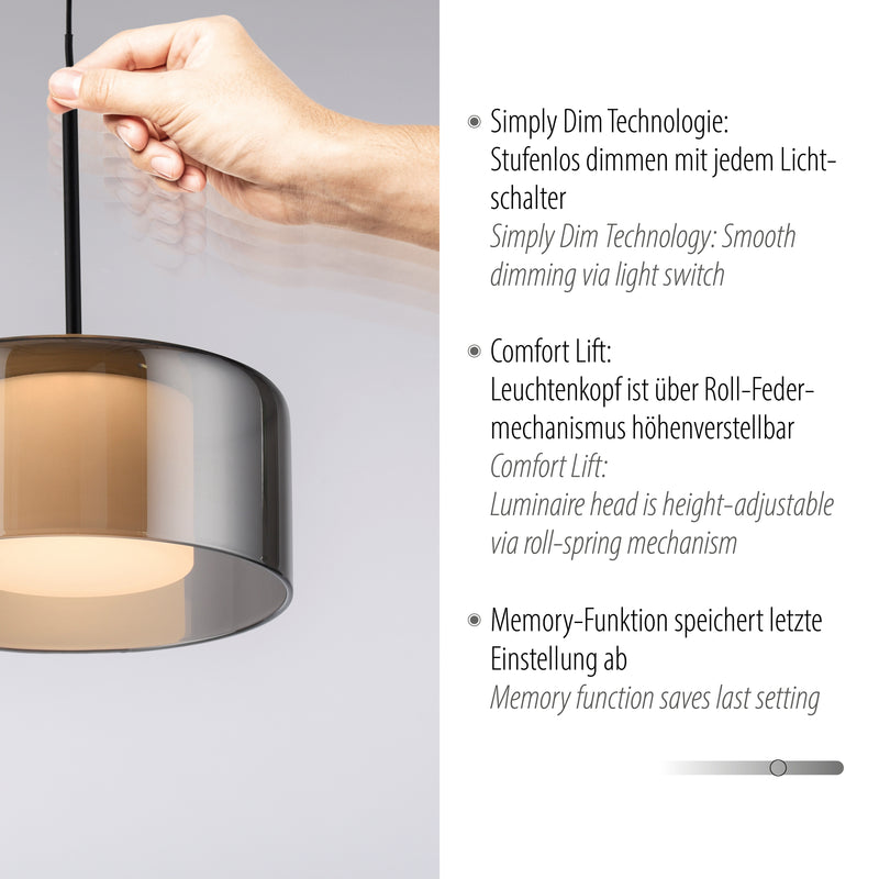 Lustra Paul Neuhaus RIKA LED Negru