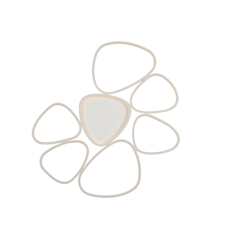 Plafoniera Paul Neuhaus PEBBLES 7xLED Alb