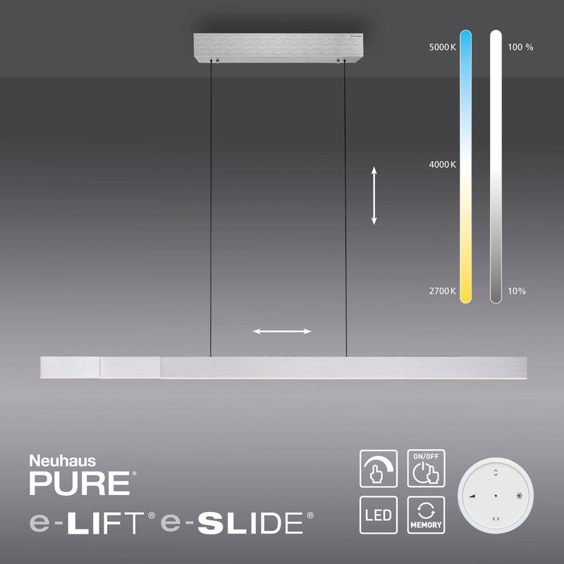 Lustra Paul Neuhaus PURE MOTO-RISE 3xLED Aluminiu