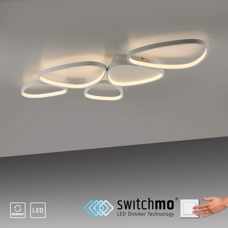 Plafoniera Zuma Line PEBBLES LED Alb