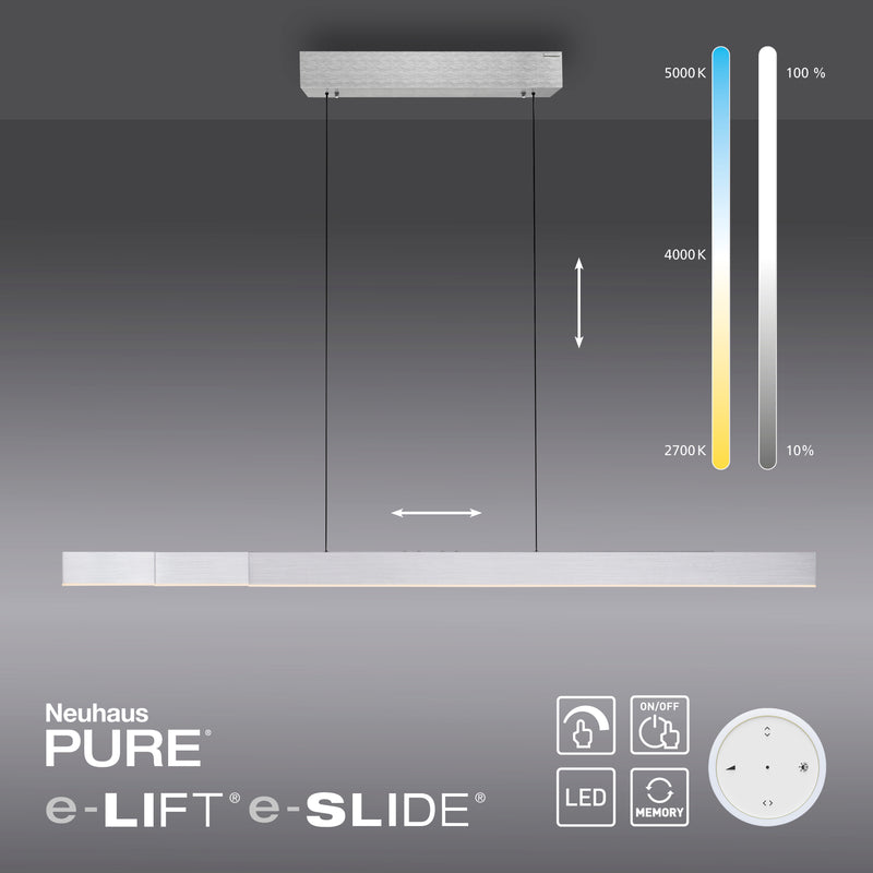 Lustra Paul Neuhaus PURE MOTO-RISE 3xLED Aluminiu