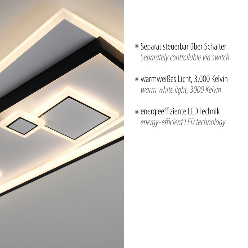 Plafoniera Paul Neuhaus MAILAK 8xLED Negru