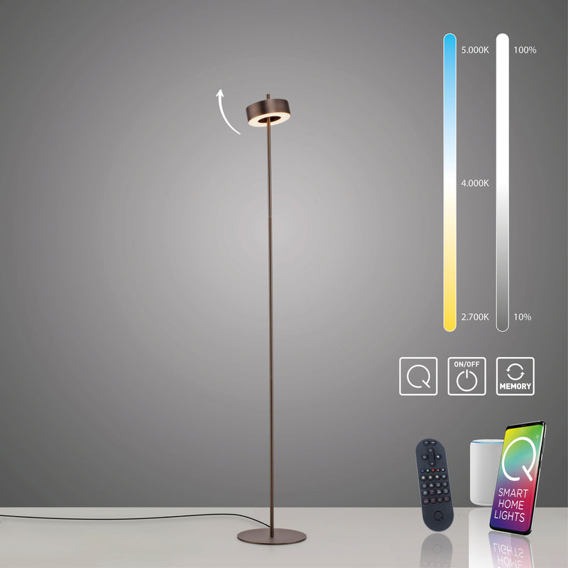 Lampadar Paul Neuhaus Q-ROTATE LED Maro Metalic
