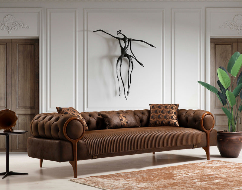 Canapea Rolex Inev Asi Home, Maro, lungime 251cm, latime 102cm, inaltime 69cm