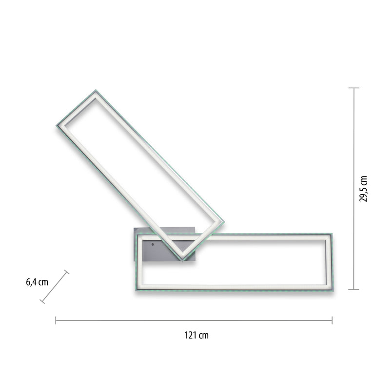 Plafoniera Paul Neuhaus FELIX60 2xLED Argintiu