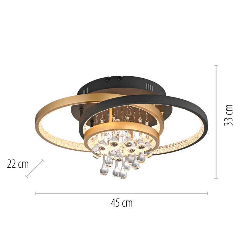 Plafoniera Paul Neuhaus ROTAZO LED Negru