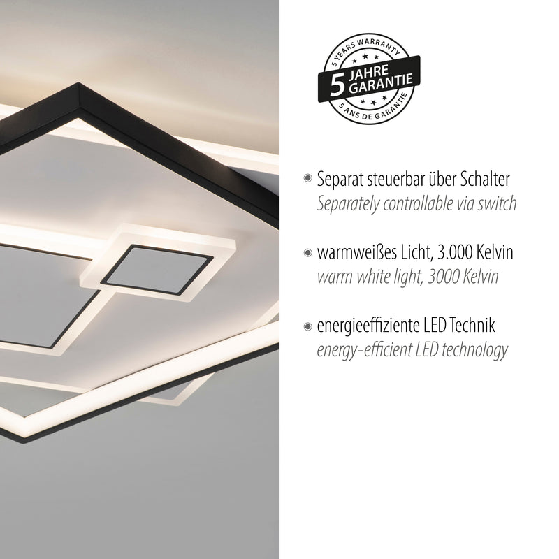 Plafoniera Paul Neuhaus MAILAK 4xLED Negru