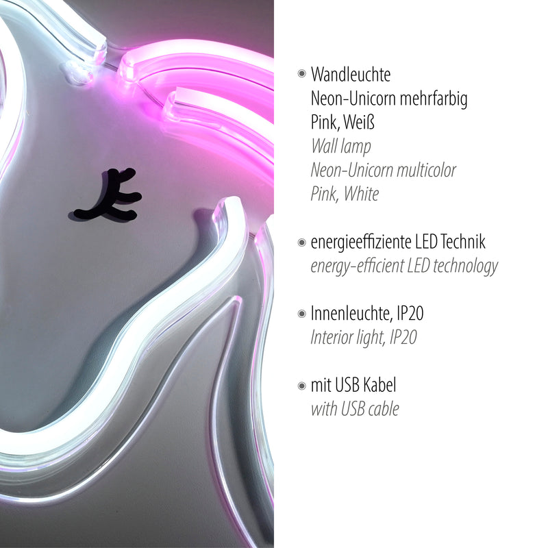 Aplica Paul Neuhaus NEON-UNICORN LED Multicolor