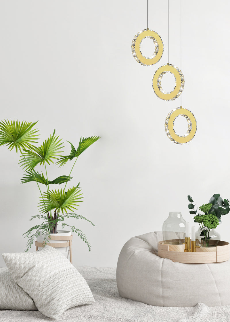 Lustra Zuma Line GIRONA LED Auriu