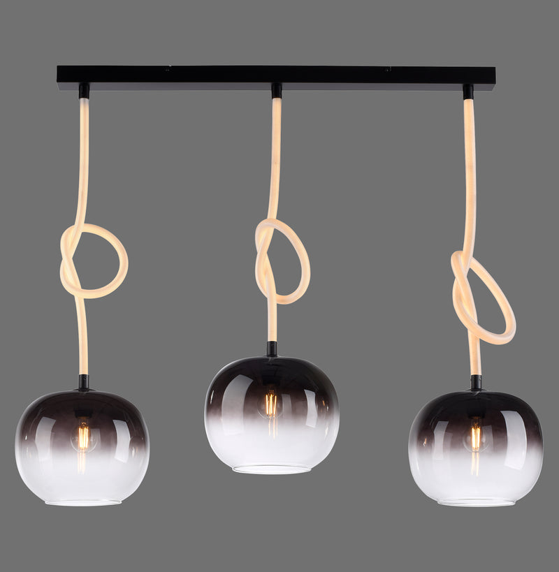 Lustra Paul Neuhaus LUMA 3xE27/LED Negru