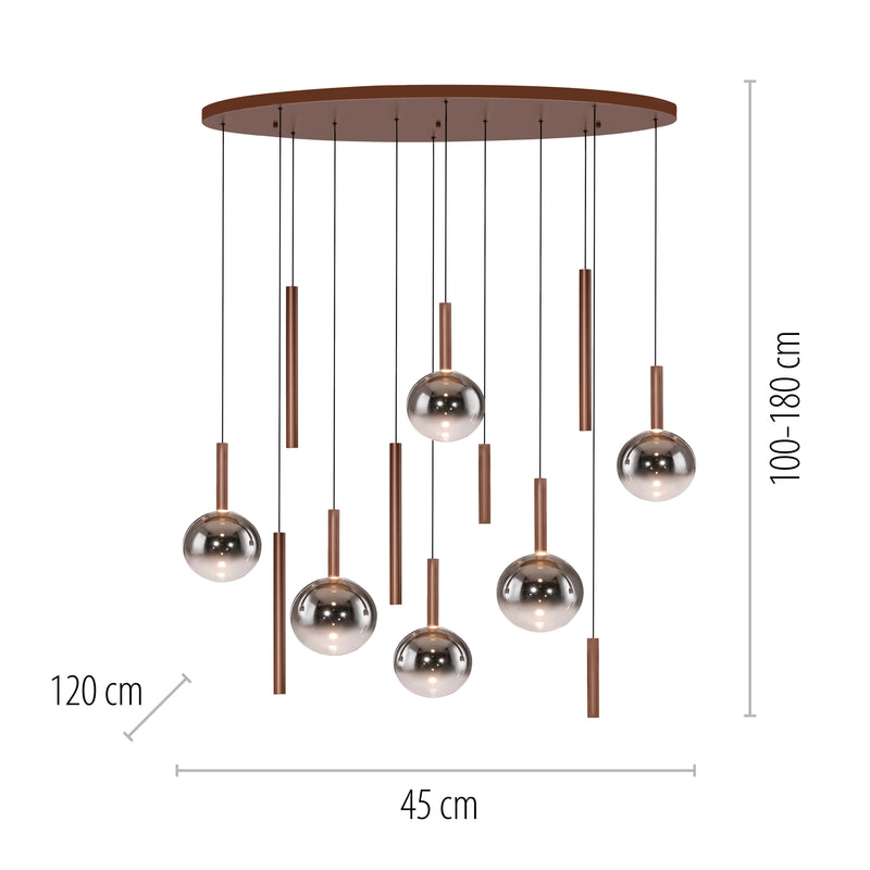 Lustra Paul Neuhaus BOWL 12xLED Maro