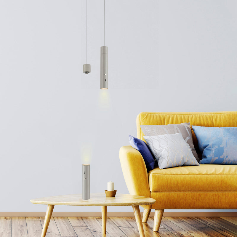 Lustra Paul Neuhaus ATTACH LED Gri