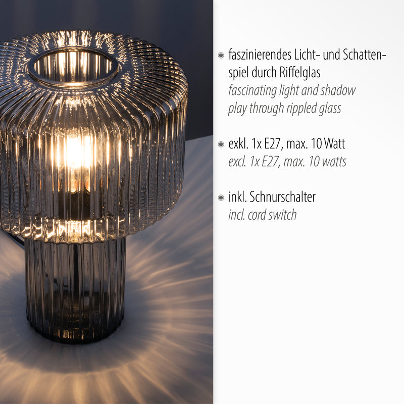 Veioza Paul Neuhaus FUNGUS 1xE27 Fumuriu