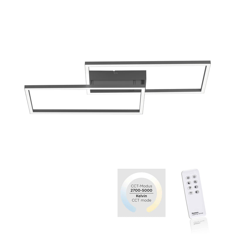 Plafoniera Paul Neuhaus IVEN 2xLED Negru