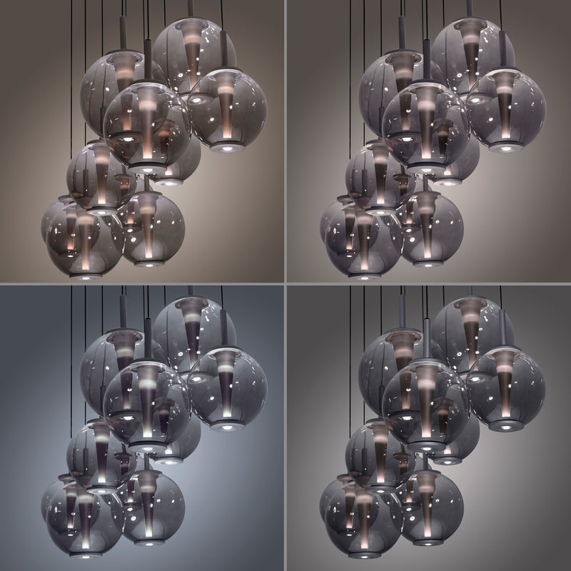 Lustra Paul Neuhaus PURE E-INFINITY 10xLED Gri