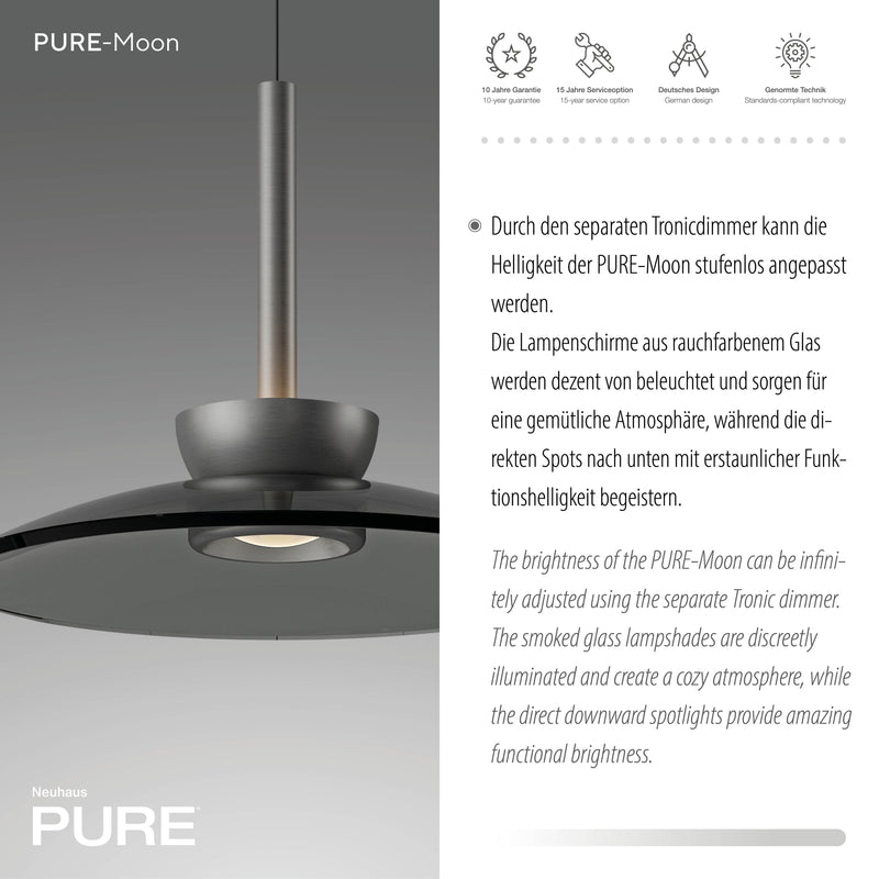 Lustra Paul Neuhaus PURE MOON 6xLED Gri