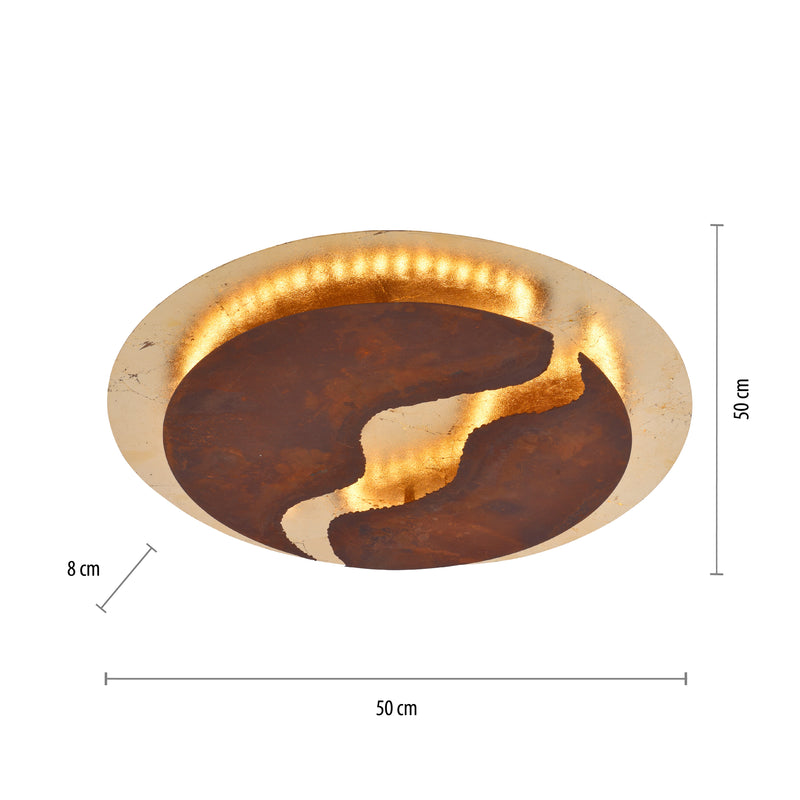 Plafoniera Paul Neuhaus NEVIS LED Rugina