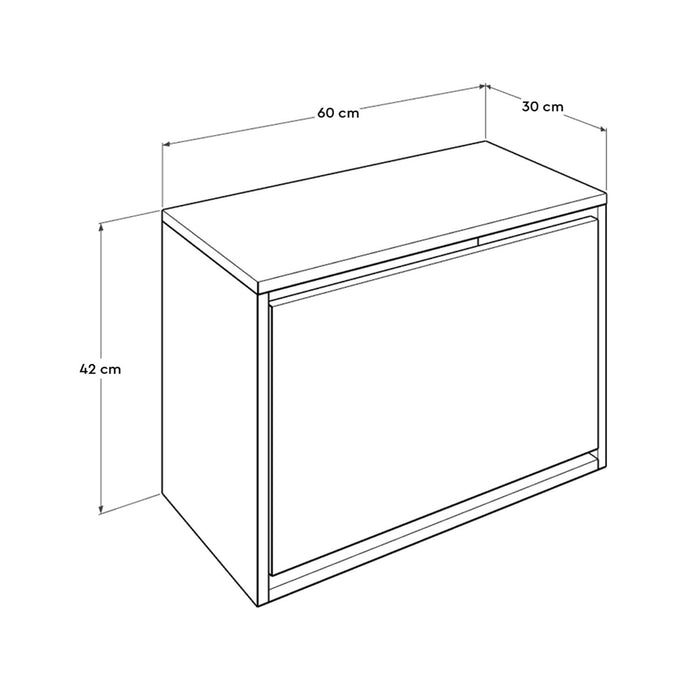 Dulap Pantofi Asi Home SHC-110-SS-1 PAL 30X60X42 cm