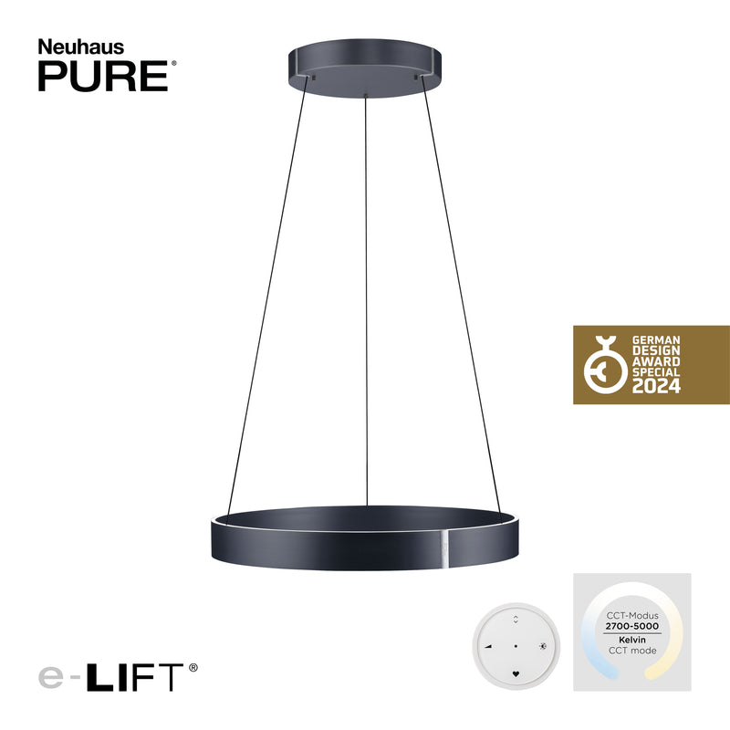 Lustra Paul Neuhaus PURE E-CLIPSE 2xLED Gri