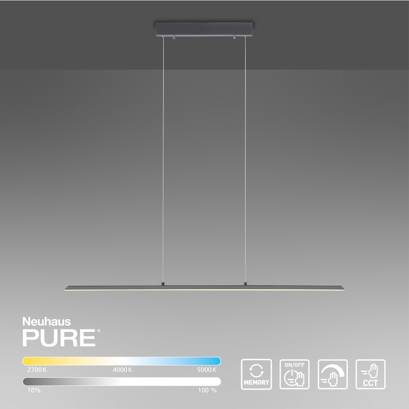 Lustra Paul Neuhaus PURE-LITE LED Antracit