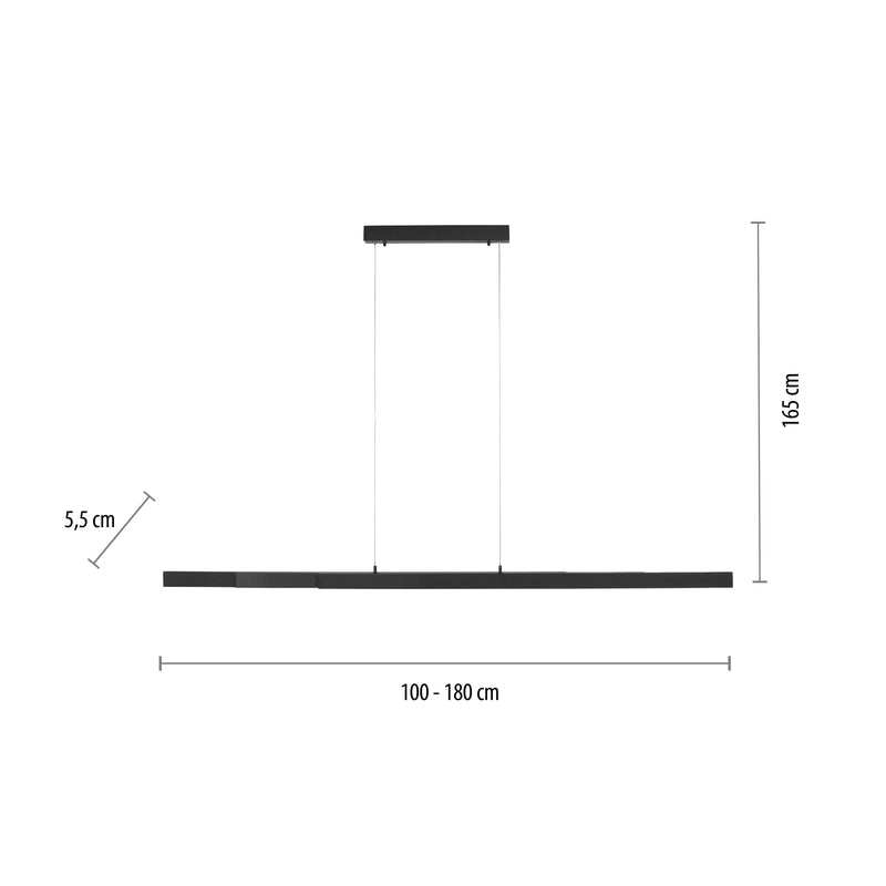 Lustra Zuma Line LUZI 3xLED Antracit