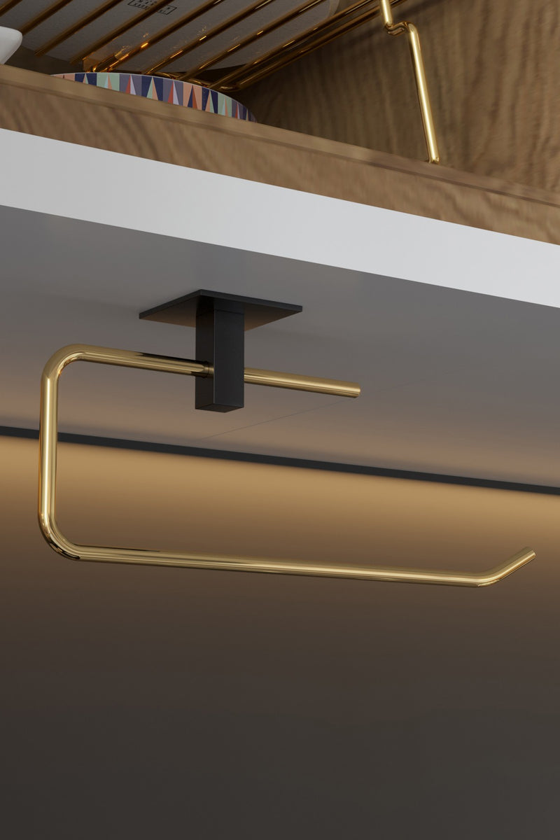 Suport pentru prosoape de hârtie Asi Home Goldish Metal 5X25X8 cm