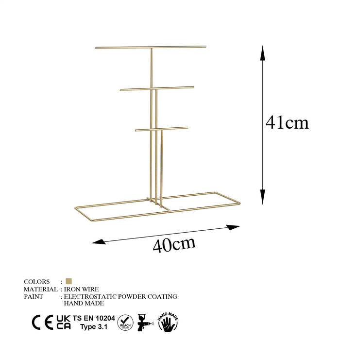 Stand pentru Bijuterii Asi Home TK-006 Metal 40X15X41 cm