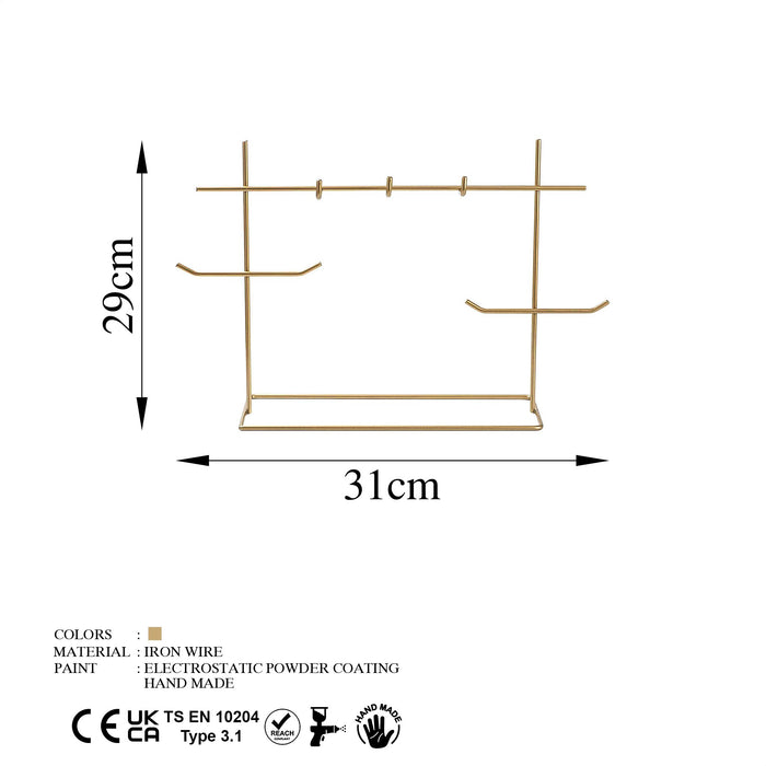 Stand pentru Bijuterii Asi Home TK-007 Metal 31X13X29 cm